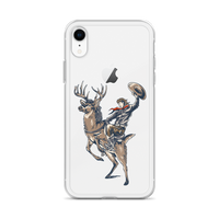 Deer Mullet Cowboy iPhone® Case - Clear