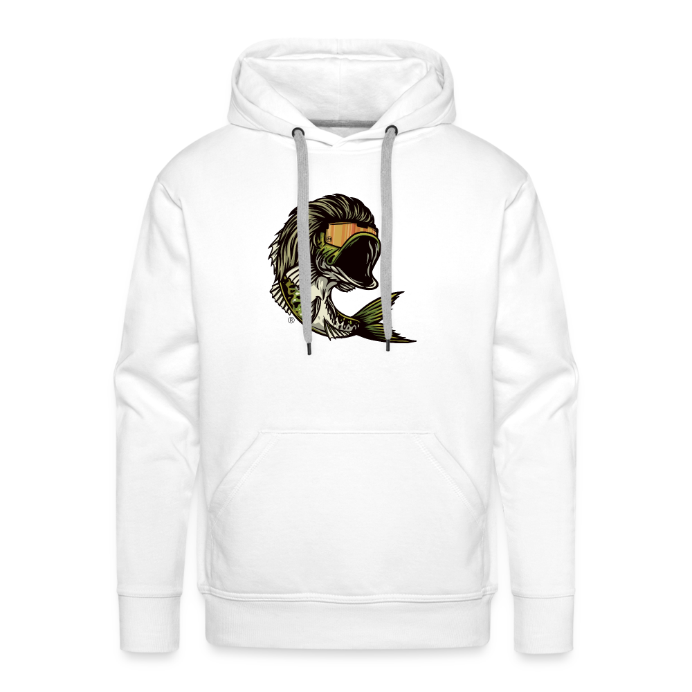 Bass Mullet Premium Hoodie - white