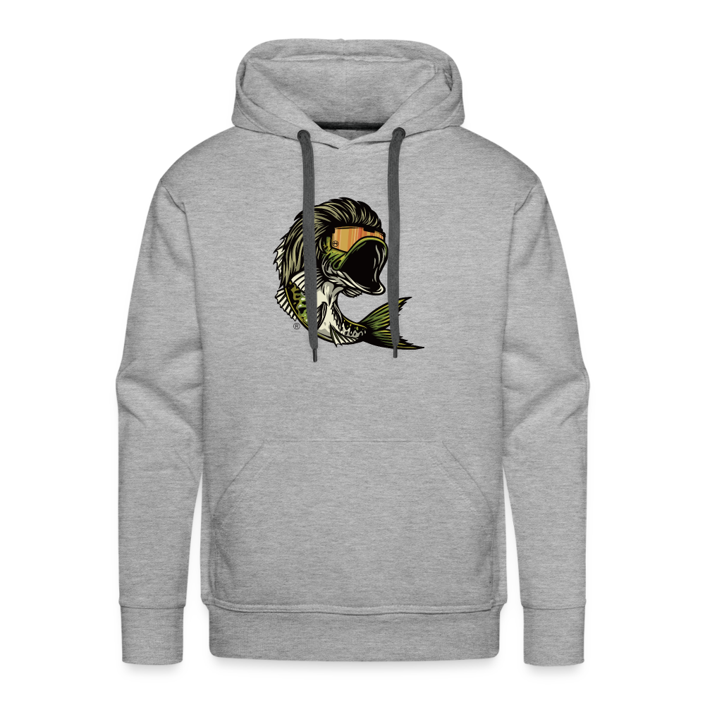 Bass Mullet Premium Hoodie - heather grey