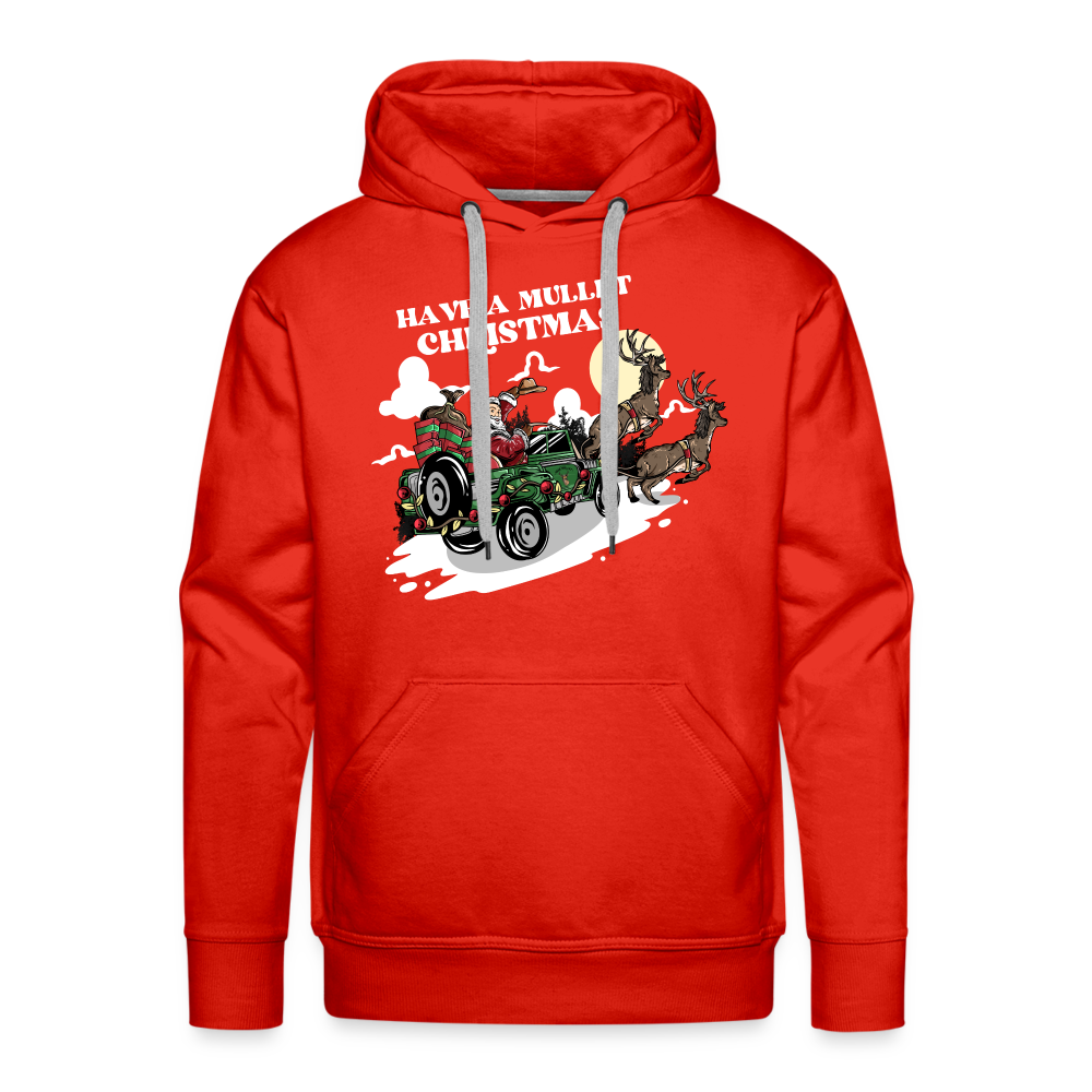 Have a Mullet Christmas Premium Hoodie - red