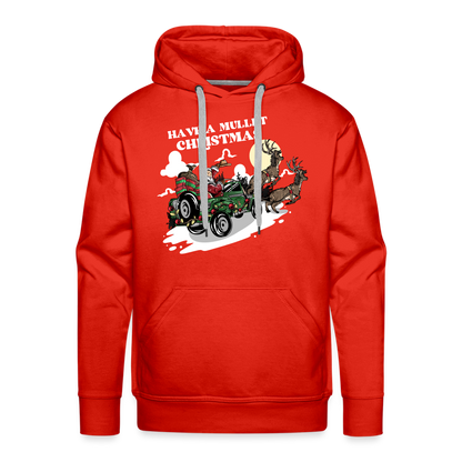Have a Mullet Christmas Premium Hoodie - red