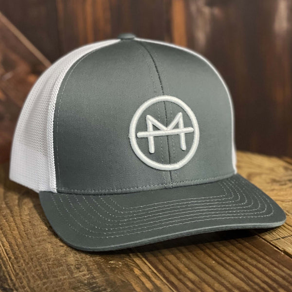 MKH Brand Hat - Charcoal/White
