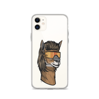 Llama Mullet iPhone Case - Clear