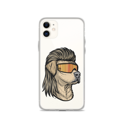 Yellow Lab Mullet iPhone Case - Clear