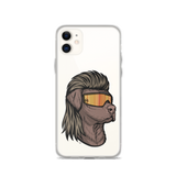 Chocolate Lab Mullet iPhone Case - Clear