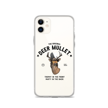 Deer Mullet Motto iPhone Case - Clear