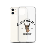 Deer Mullet Motto iPhone Case - Clear