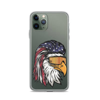 Eagle Mullet USA iPhone Case - Clear