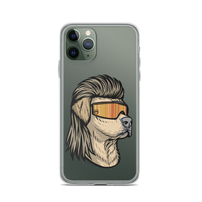 Yellow Lab Mullet iPhone Case - Clear