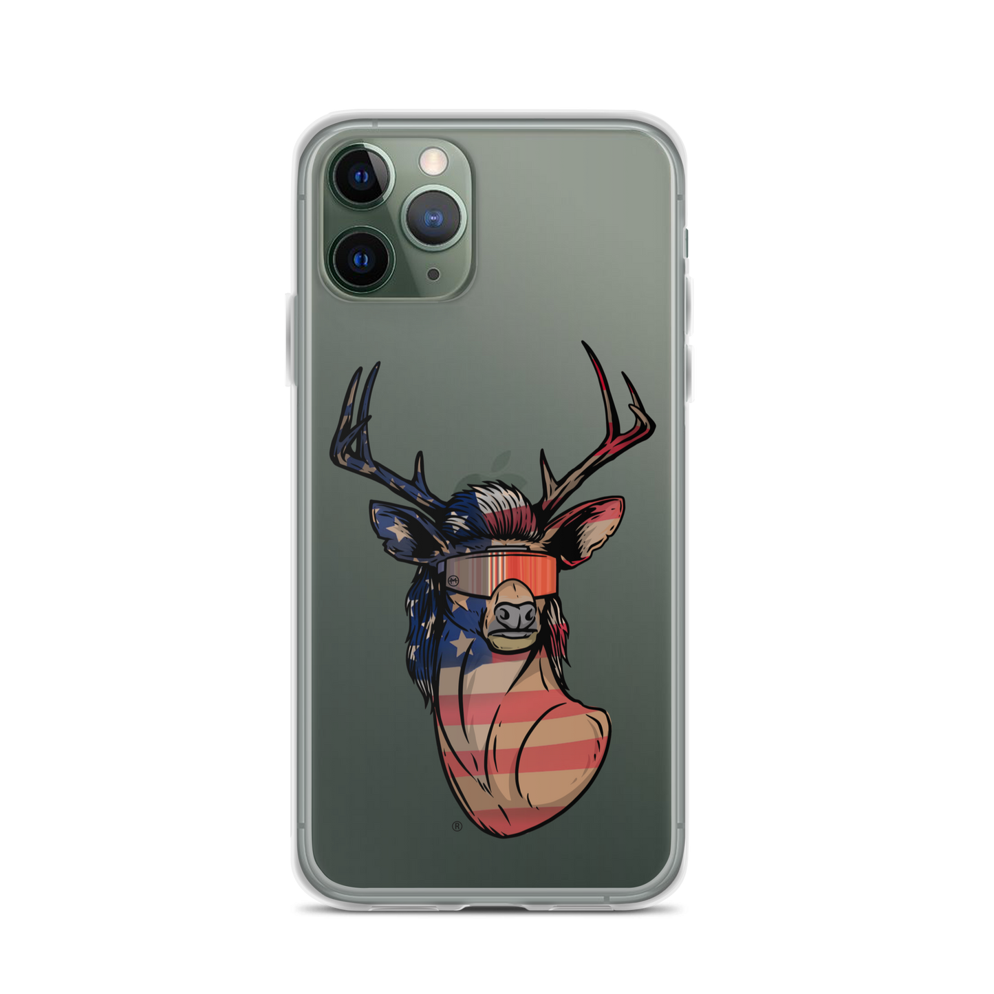Deer Mullet USA 2.0 iPhone Case - Clear