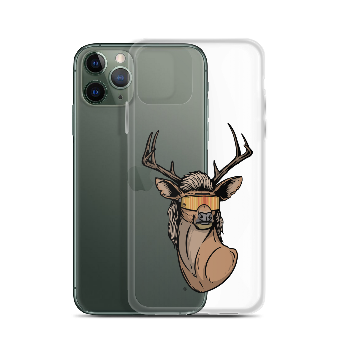 Deer Mullet 2.0 iPhone Case - Clear