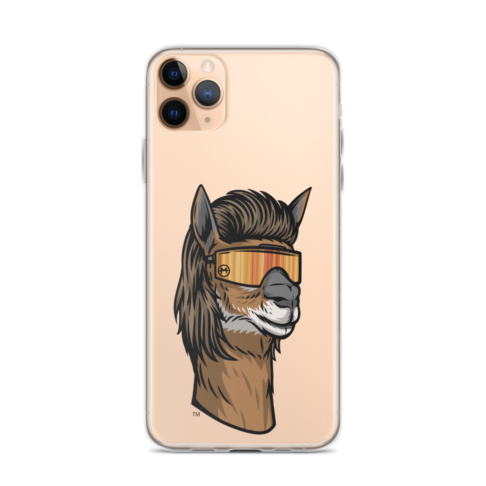 Llama Mullet iPhone Case - Clear