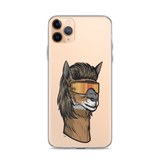 Llama Mullet iPhone Case - Clear