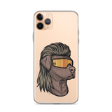 Chocolate Lab Mullet iPhone Case - Clear