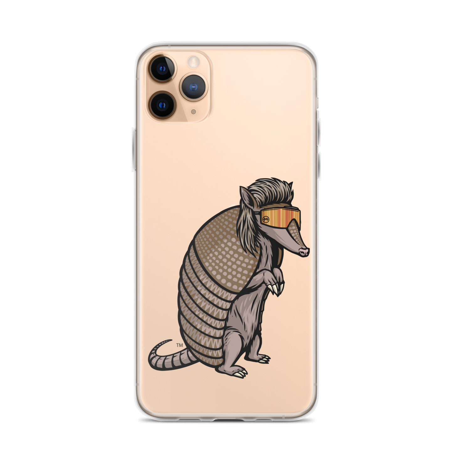 Armadillo Mullet iPhone Case - Clear