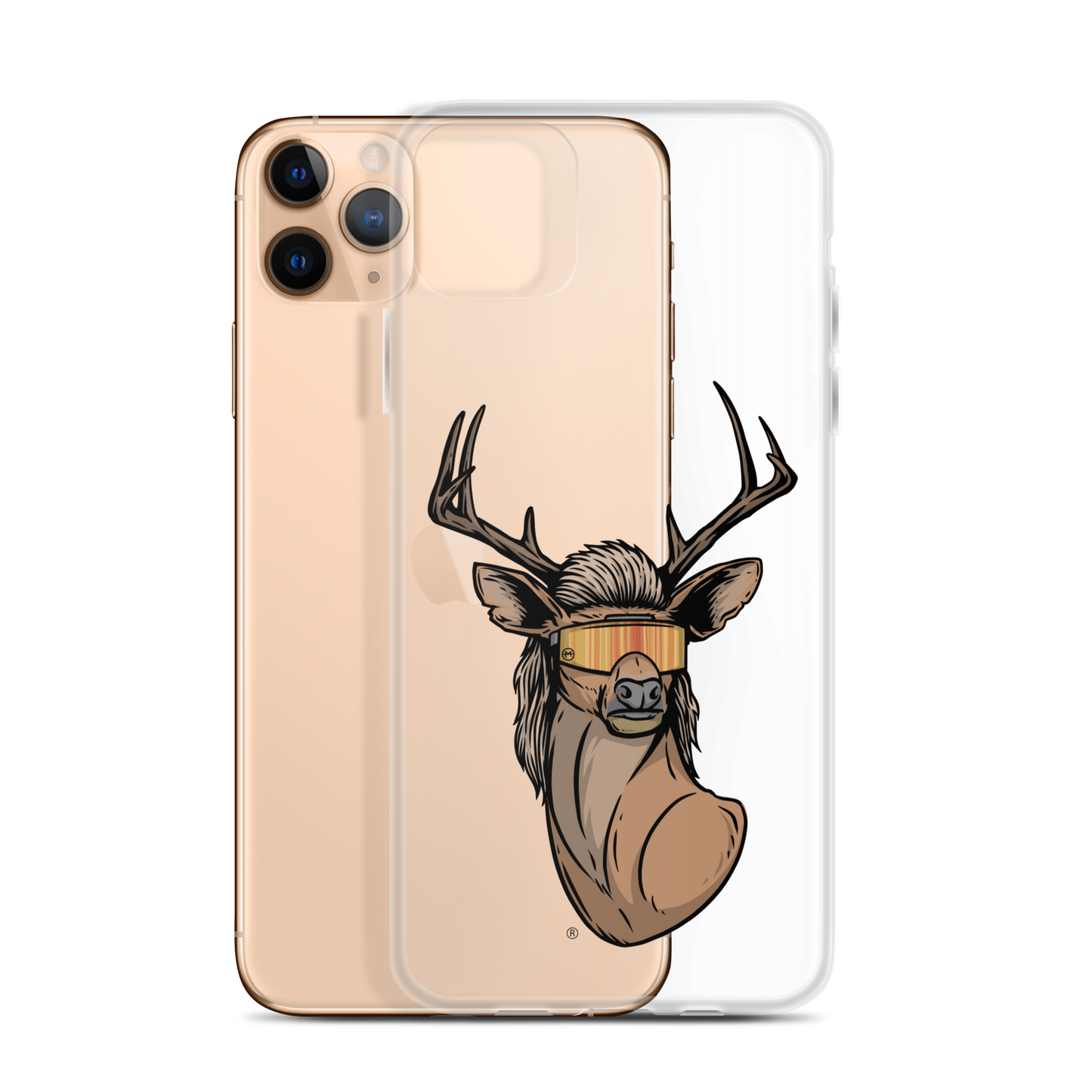 Deer Mullet 2.0 iPhone Case - Clear