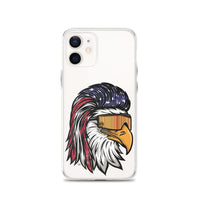 Eagle Mullet USA iPhone Case - Clear