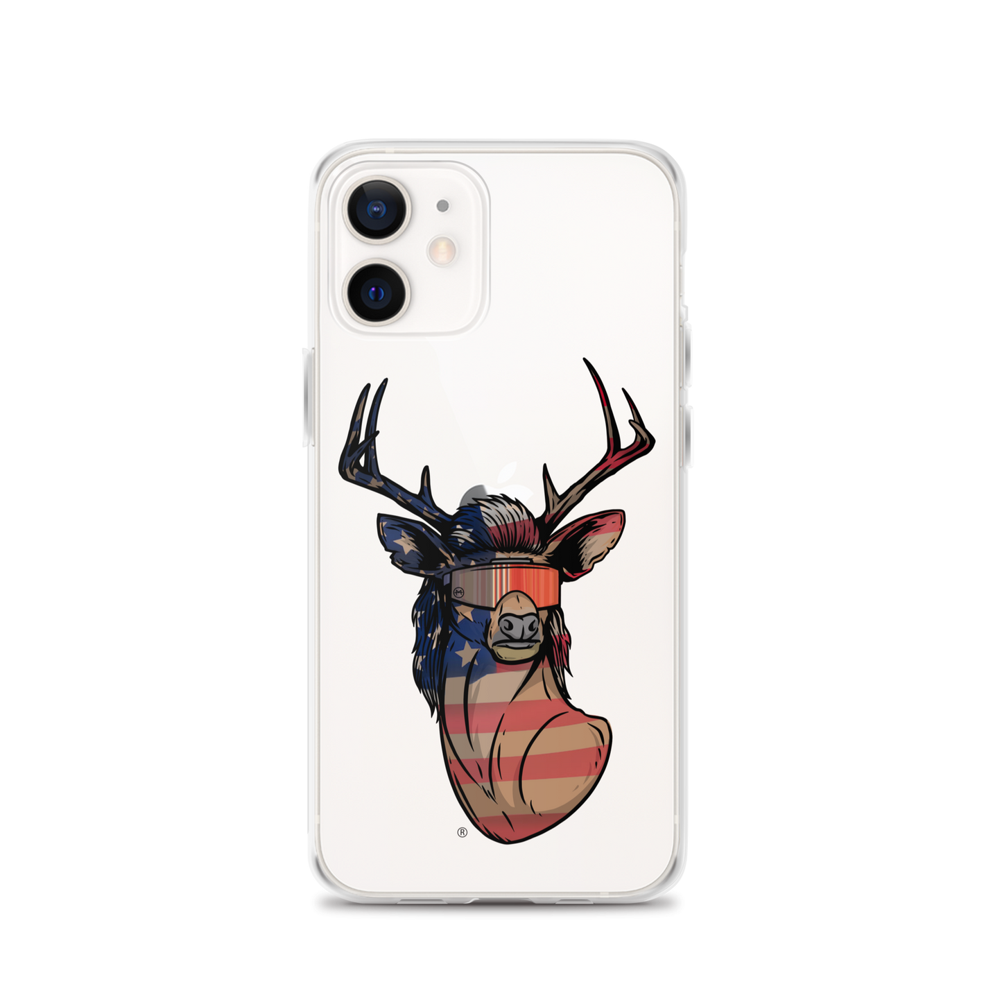 Deer Mullet USA 2.0 iPhone Case - Clear