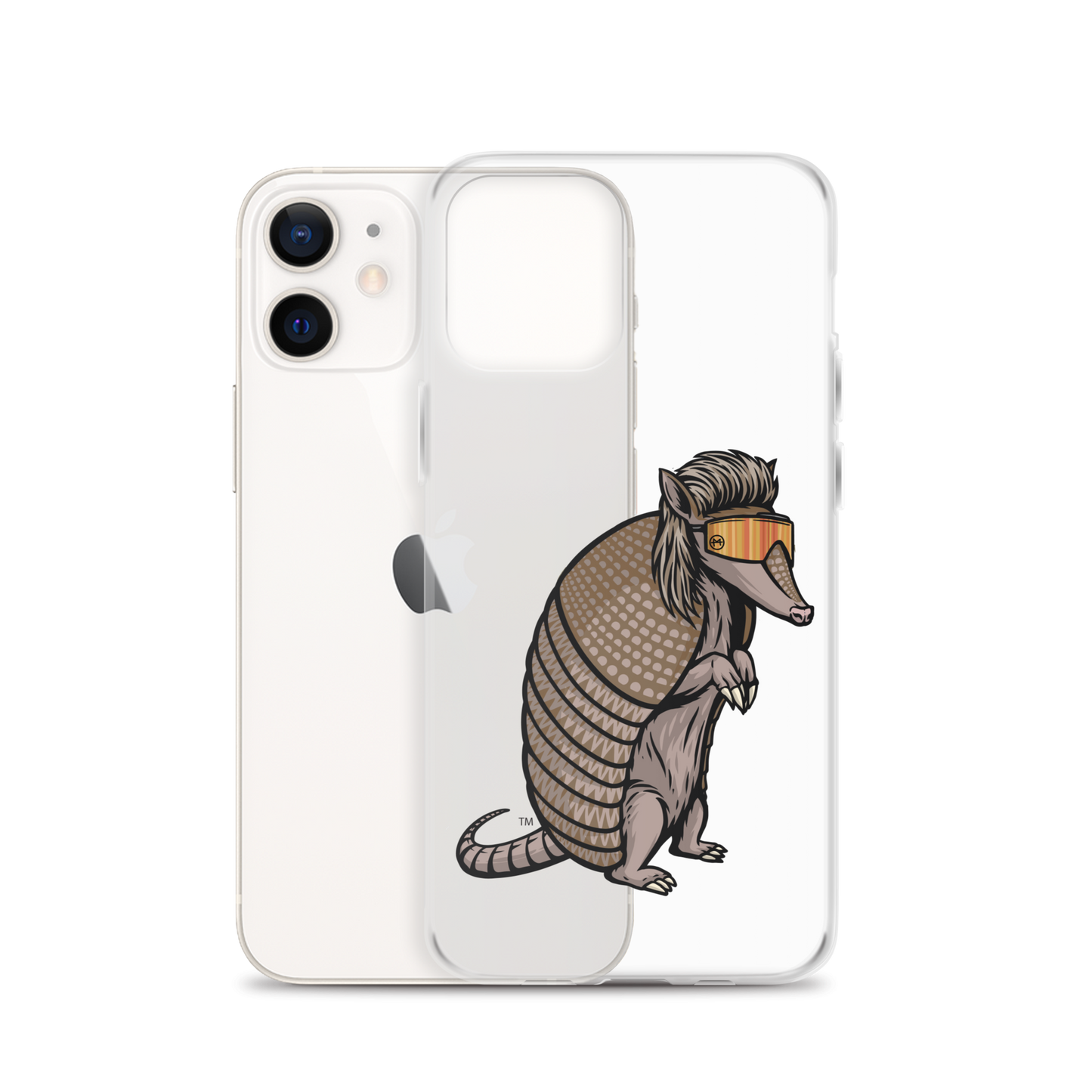 Armadillo Mullet iPhone Case - Clear