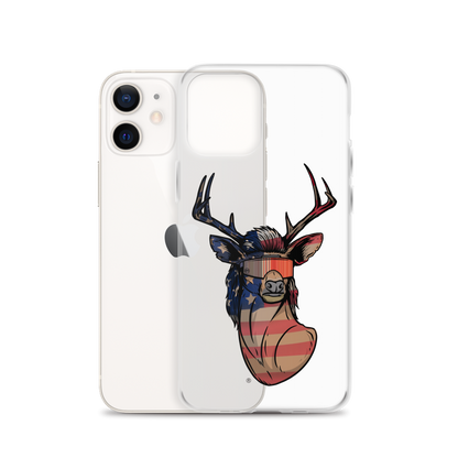 Deer Mullet USA 2.0 iPhone Case - Clear