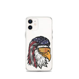 Eagle Mullet USA iPhone Case - Clear