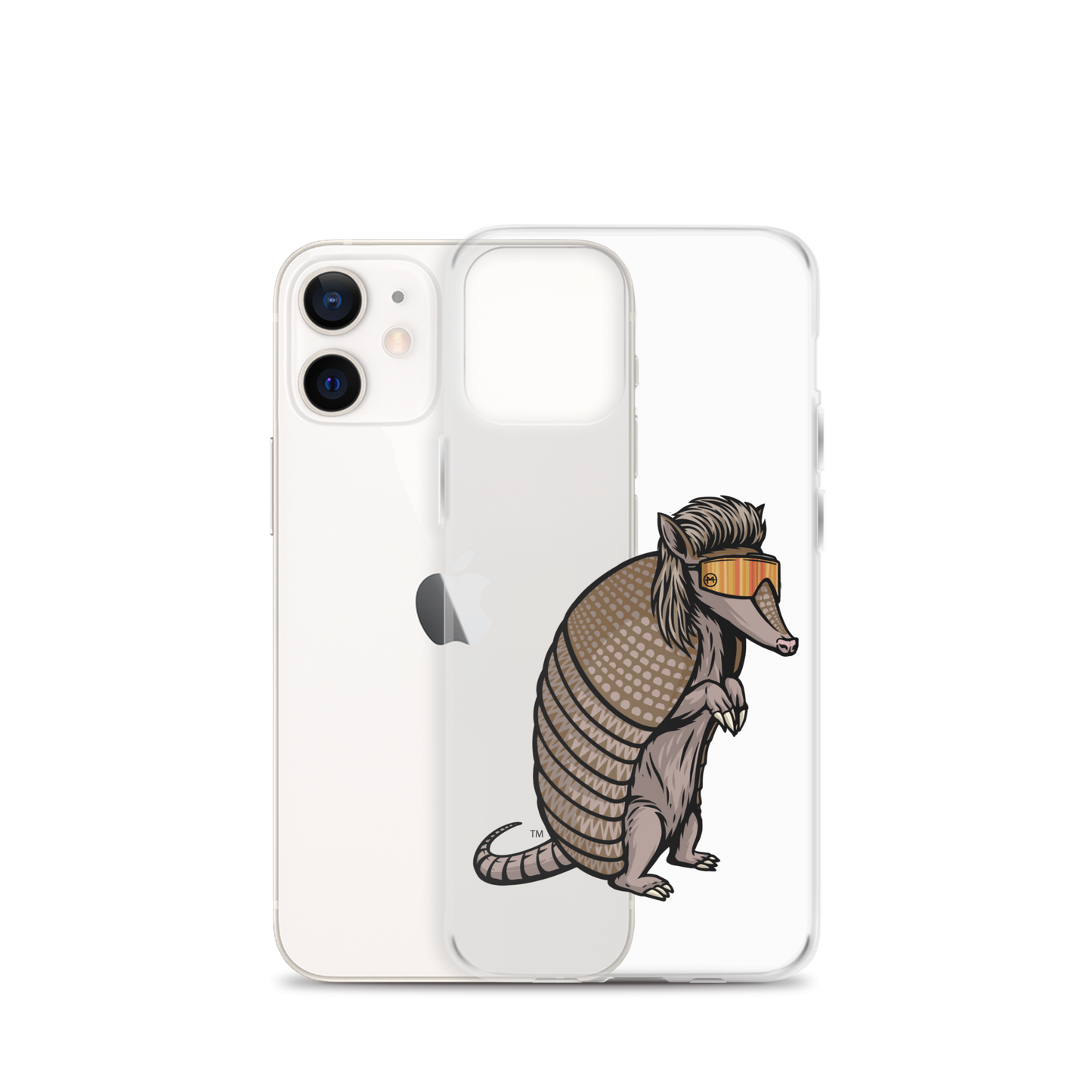 Armadillo Mullet iPhone Case - Clear