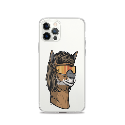 Llama Mullet iPhone Case - Clear
