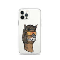 Llama Mullet iPhone Case - Clear