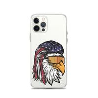 Eagle Mullet USA iPhone Case - Clear