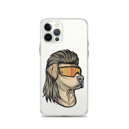 Yellow Lab Mullet iPhone Case - Clear