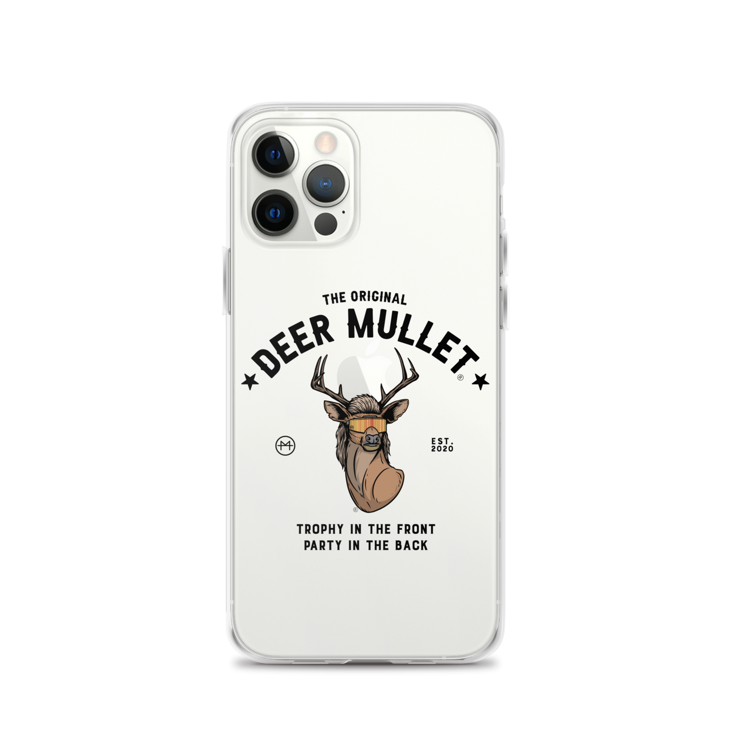 Deer Mullet Motto iPhone Case - Clear