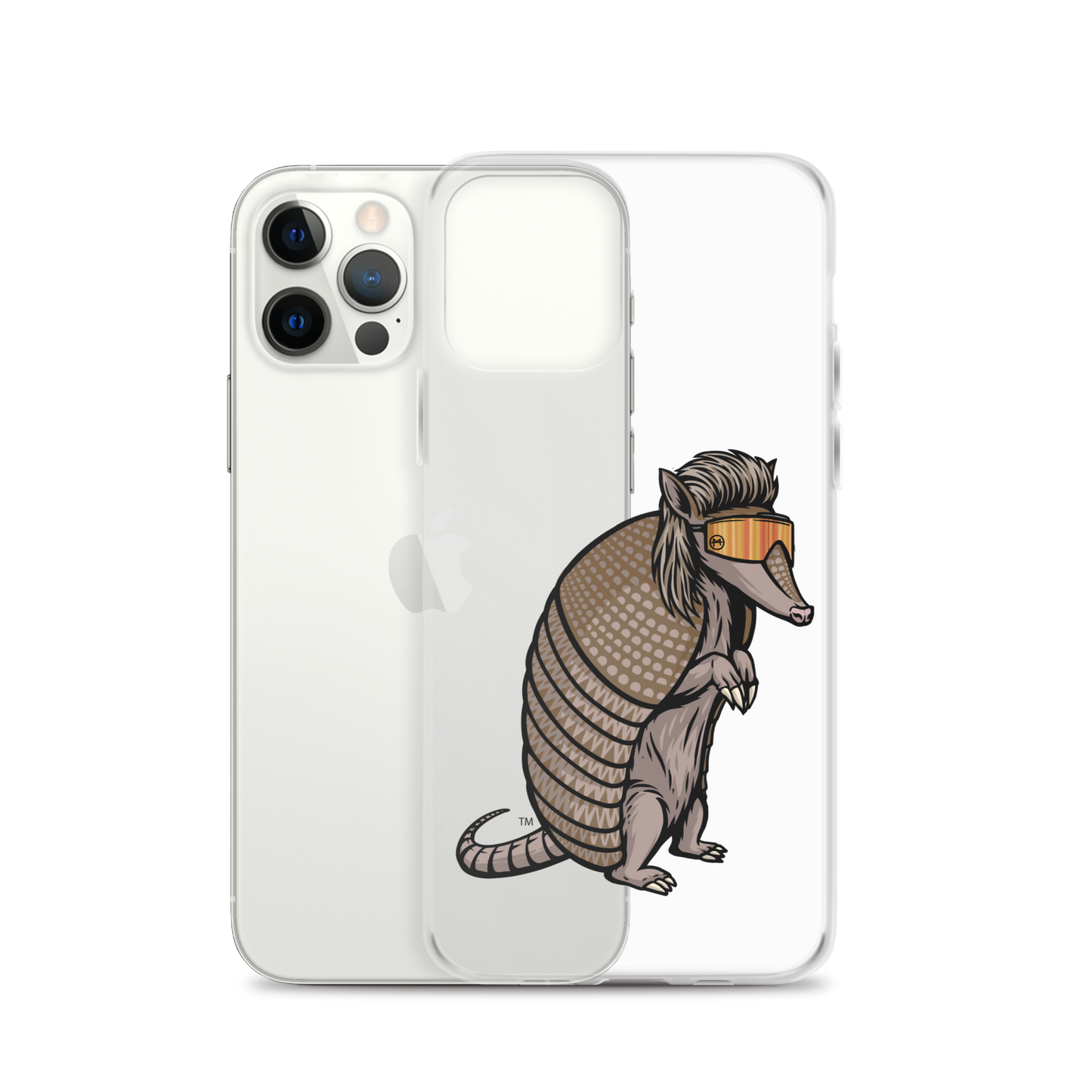 Armadillo Mullet iPhone Case - Clear