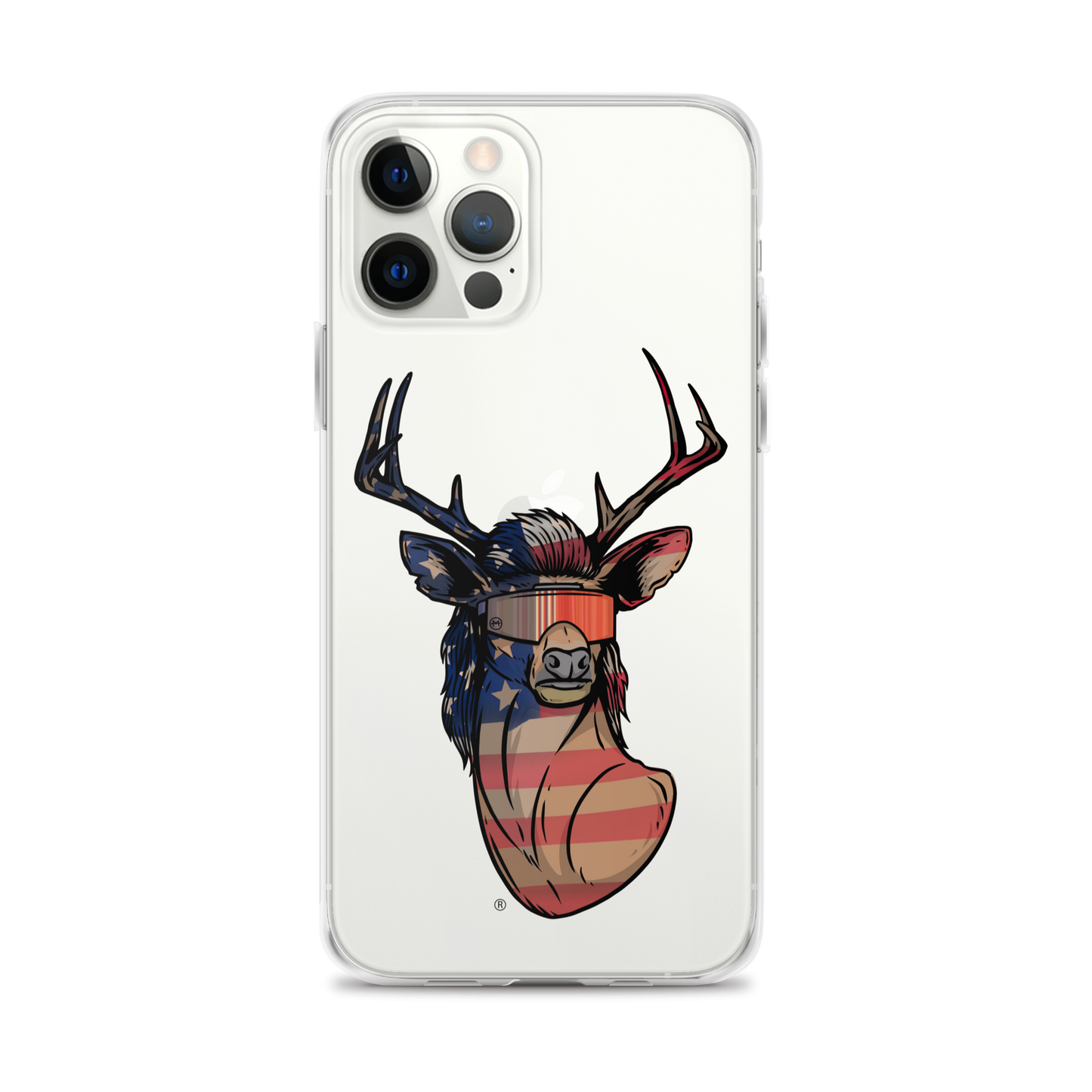 Deer Mullet USA 2.0 iPhone Case - Clear