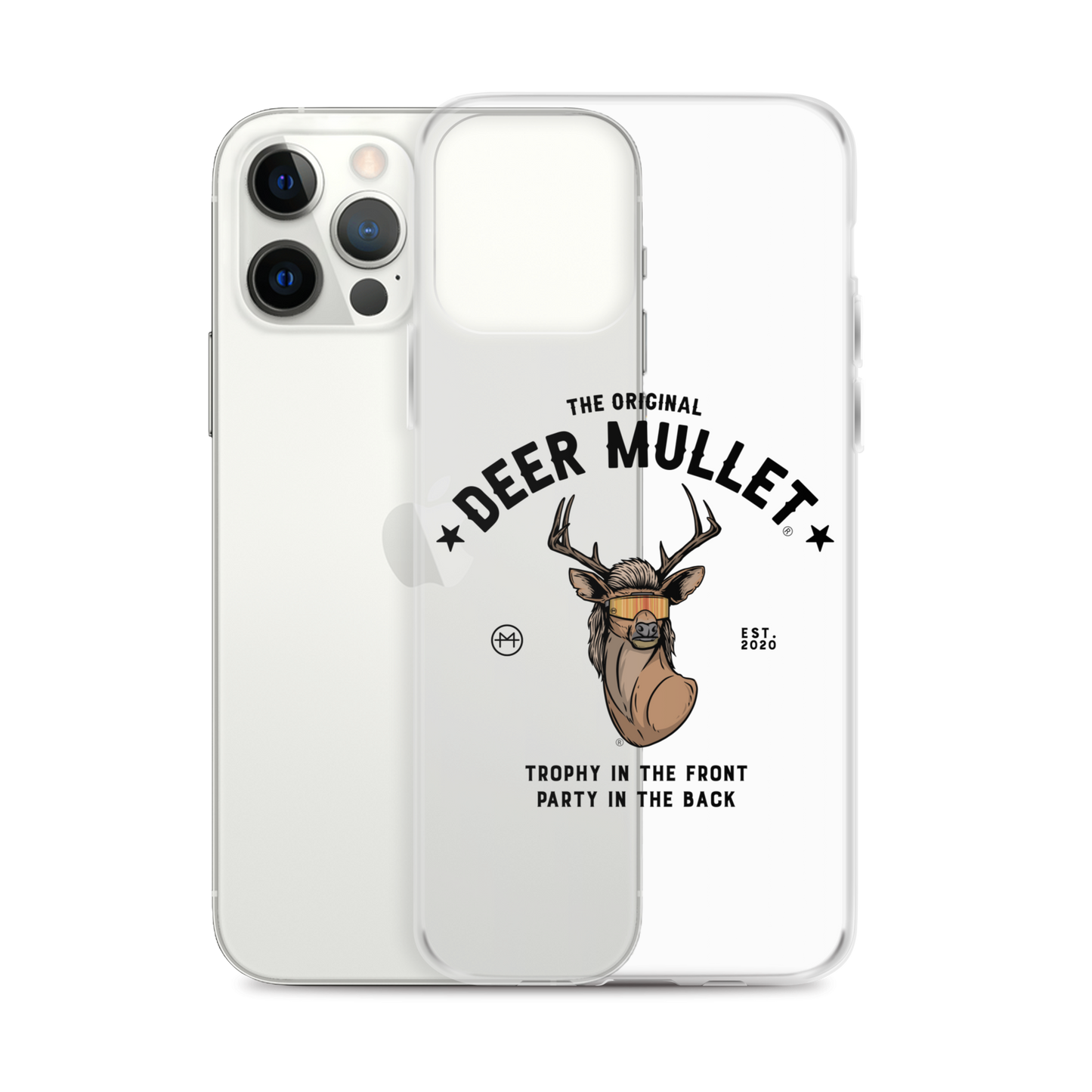 Deer Mullet Motto iPhone Case - Clear