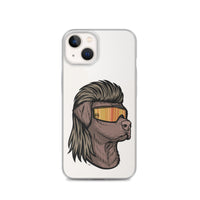 Chocolate Lab Mullet iPhone Case - Clear