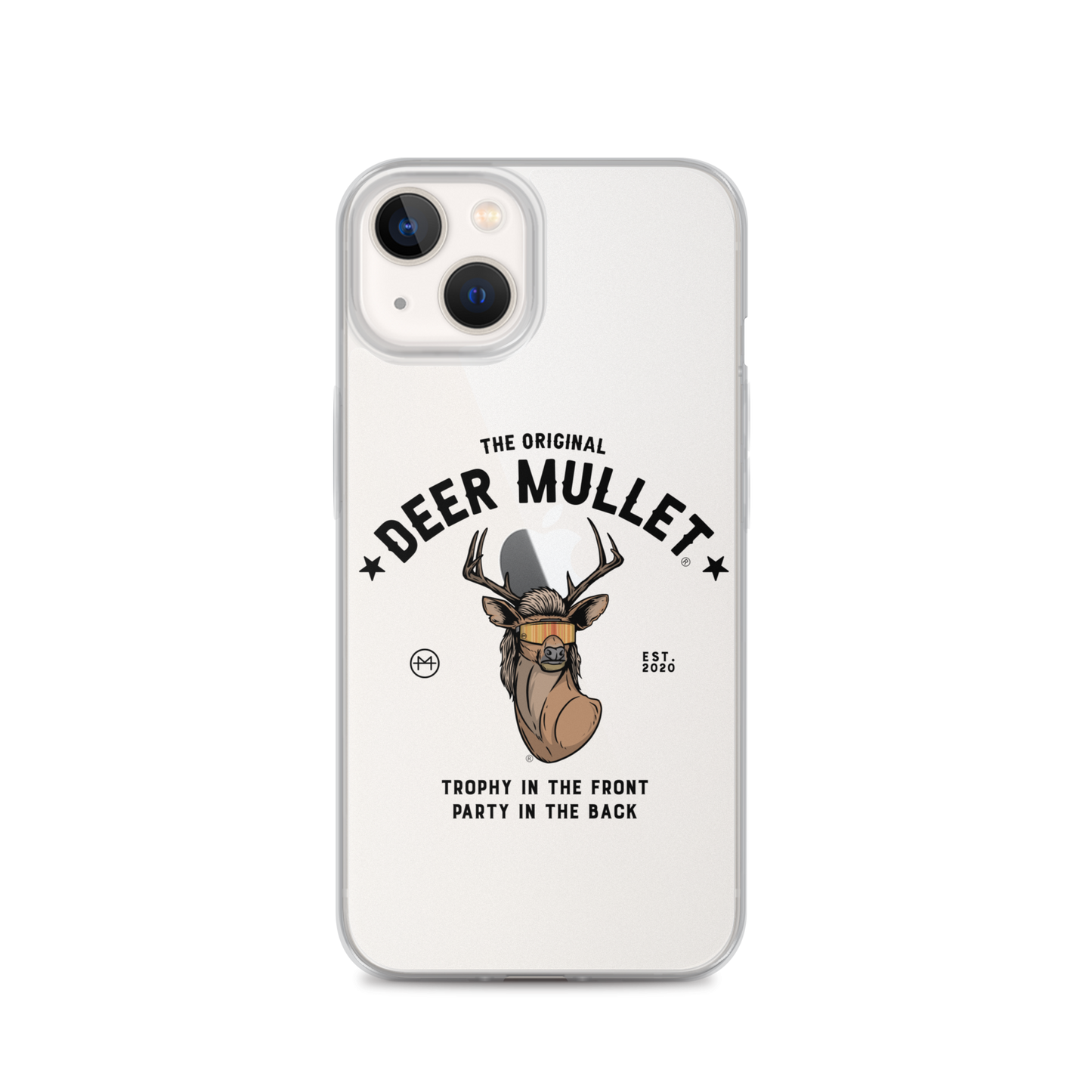 Deer Mullet Motto iPhone Case - Clear