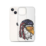 Eagle Mullet USA iPhone Case - Clear