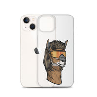 Llama Mullet iPhone Case - Clear