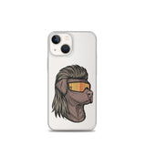 Chocolate Lab Mullet iPhone Case - Clear