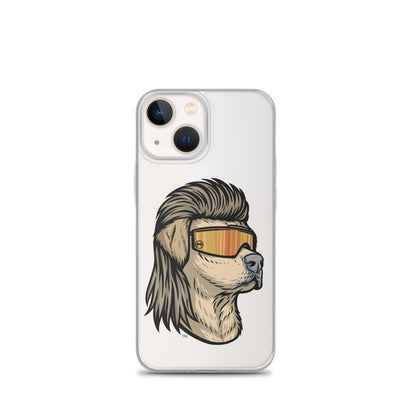 Yellow Lab Mullet iPhone Case - Clear