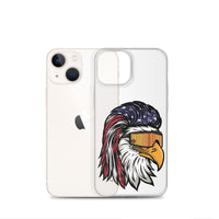 Eagle Mullet USA iPhone Case - Clear