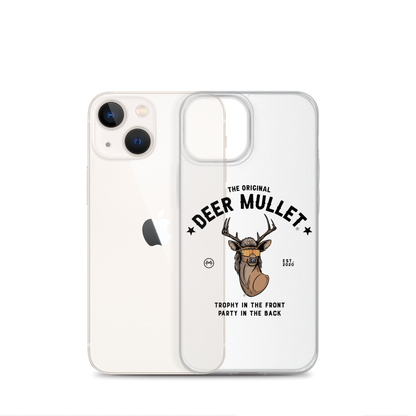 Deer Mullet Motto iPhone Case - Clear