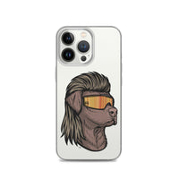 Chocolate Lab Mullet iPhone Case - Clear