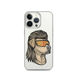 Yellow Lab Mullet iPhone Case - Clear