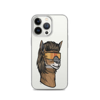 Llama Mullet iPhone Case - Clear