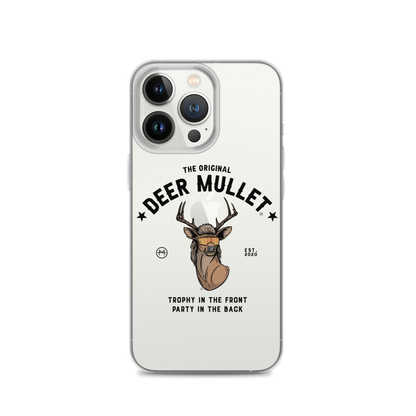 Deer Mullet Motto iPhone Case - Clear
