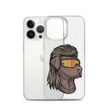 Chocolate Lab Mullet iPhone Case - Clear