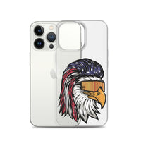 Eagle Mullet USA iPhone Case - Clear