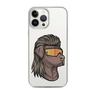 Chocolate Lab Mullet iPhone Case - Clear