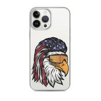 Eagle Mullet USA iPhone Case - Clear